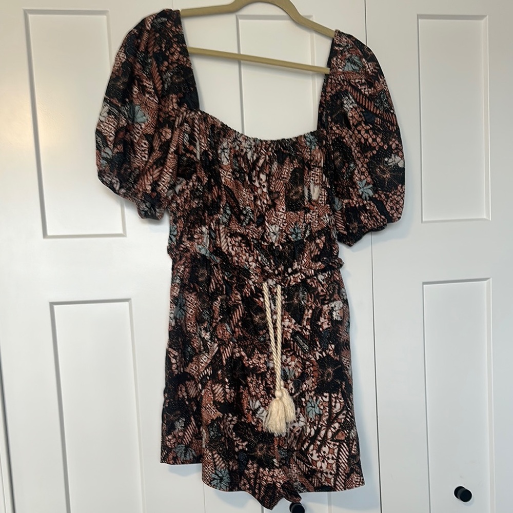 Ulla Johnson Alegria Playsuit in Gardenia Floral | Size 14 | Gently Worn
